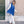 PIA - Azure Blue italiano Pashmina con franjas retorcidas