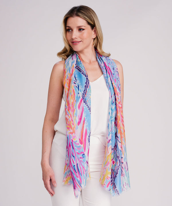 Posie-Schal – Blau