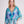 Ravenna - Pale Turquoise Tropical Print Beach Kaftan