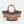 Natural Straw Beach Basket with Sequin Detailing