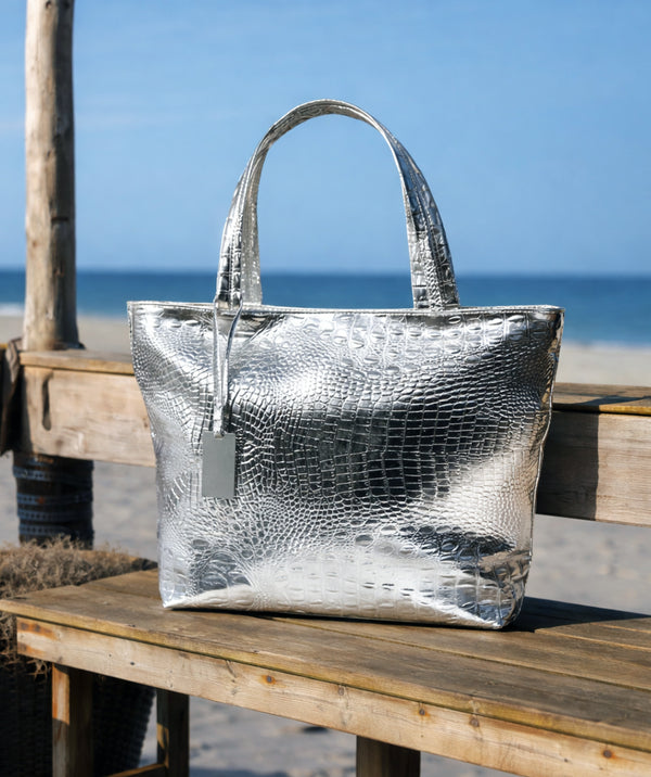 Reagan - Metallic Tote Bag