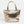 Gold Metallic Tote Bag with Zipped Closure