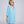 Reeva - Vestido de camisa de playa con flecos turquesa