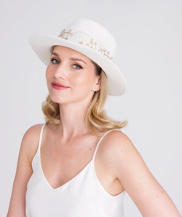 Rhianna-Hut – Weiß