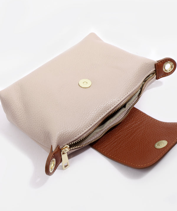 Ricco - Pink Mini Leather Crossbody Bag