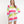 Rio - Buntes Regenbogen gestreiftes Strandkleid in Pastellfarben