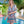 Rocco - Pale Turquoise Aztec Print Beach Cover-up