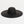 Black Wide Brim Straw Hat with Rhinestone Belt