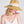 Natural Fringed Straw Fedora Hat with Beaded Embellishment