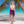 San Remo - Violet Fringed Sarong with Beaded Tassels and Shell Detail