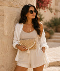 Santander - Straw Clutch Bag