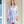 Seville  - Soft Aqua and Pink Beach Kaftan