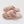 Skylar - Blush faux bont slippers met pailletten verfraaiingen.