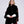 Tamara - Black Faux Suede Wrap with Faux Fur Trim