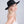 Classic Black Straw Fedora Hat with Ribbon Trim