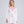 Tulsa - White/Pink Two Tone Embroidered Cover up with Drawstring Waist