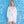 Tulsa - White/Pink Two Tone Embroidered Cover up with Drawstring Waist