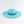 Turquoise Wide Brim Hat with Tonal Bead Embellishment