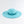 Turquoise Wide Brim Hat with Tonal Bead Embellishment