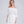 Venezia - Classic White Off-The-Shoulder Beach Dress with Scalloped Hemline