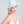 Pale Turquoise Paper Straw Fedora Hat with Shell Bead Embellishment