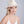 Vera - Cappello fedora di paglia rosa blush con perline di conchiglia