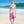 Verano - Fuchsia Full Size Tie-Dye Sarong with Pom-Pom Edging