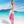 Verano - Fuchsia Full Size Tie-Dye Sarong with Pom-Pom Edging