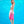 Verano - Fuchsia Full Size Tie-Dye Sarong with Pom-Pom Edging