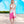 Verano - Fuchsia Full Size Tie-Dye Sarong with Pom-Pom Edging