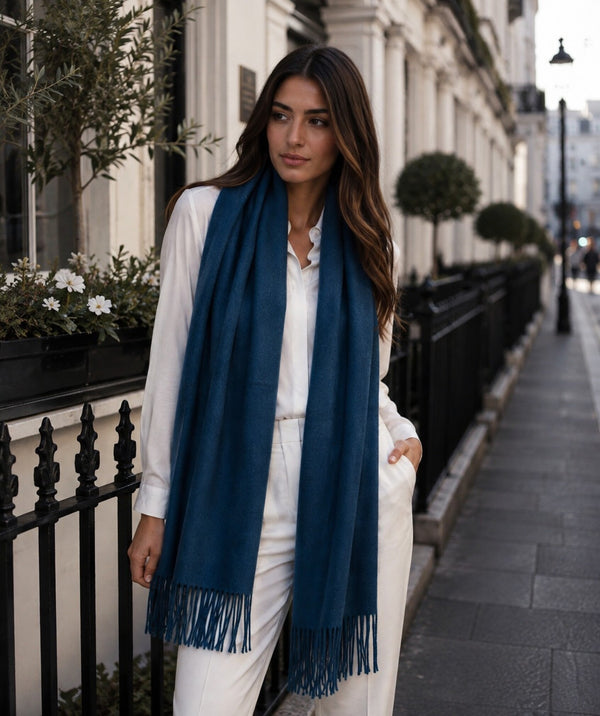 Willow - Oversized sjaal met kasjmiergevoel