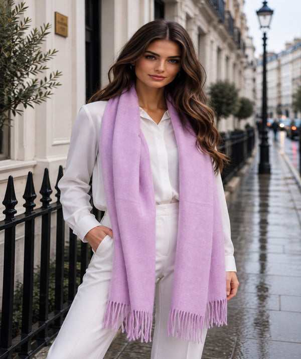 Willow - Oversized sjaal met kasjmiergevoel
