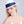 Zina - Cappello Fedora di paglia bianca con banda di raso blu scuro