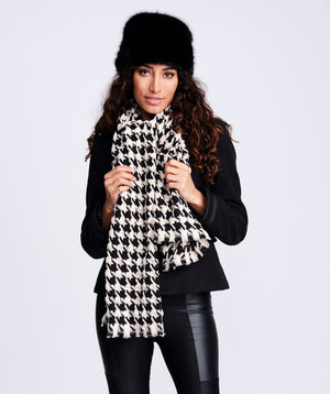 Russian Style Faux Fur Hat - Black - Accessories, Black, Faux Fur, Hat, Monroe, Winter Accessories