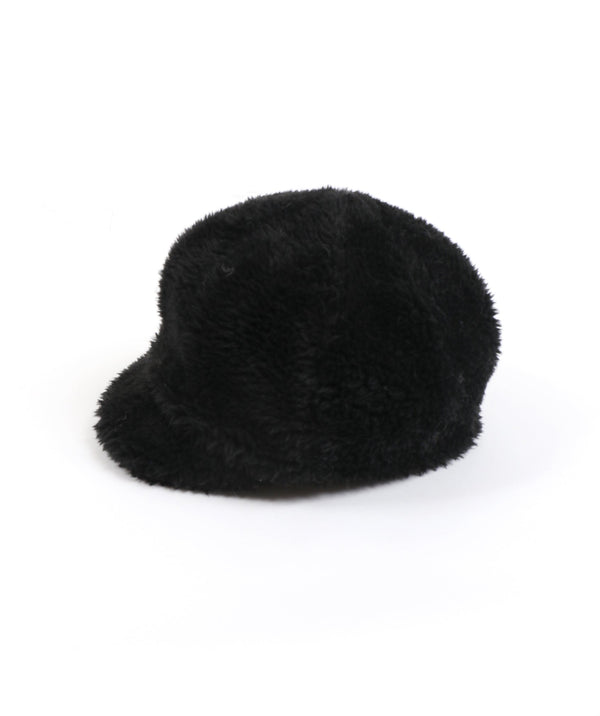 Teddy Faux Fur Cap - Black