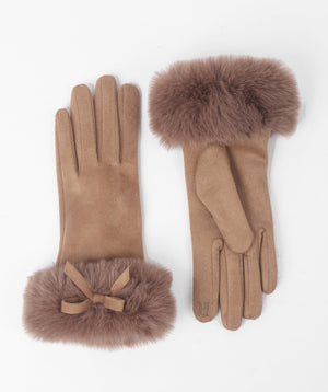 Fur Cuff Gloves - Camel - Accessories, Camel, Elodie, Glove, Winter Accessories