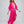 Pink Maxi Dress with Sparkling Lurex Spot Print