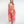 Orange Maxi Dress with Hawaiian-inspired Design