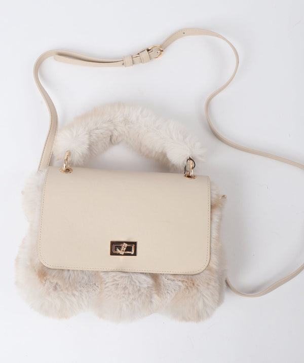 Eco Faux Fur Bag - Honeycomb - Accessories, Bag, Honeycomb, Keeva, Winter Accessories