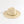 Natural Paper Straw Fedora Hat with Gold Metal Chain Embellishment