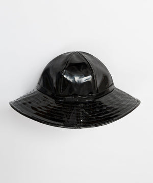 Womens PU Rain Hat - Black - Accessories, Black, Hat, Lena, Winter Accessories
