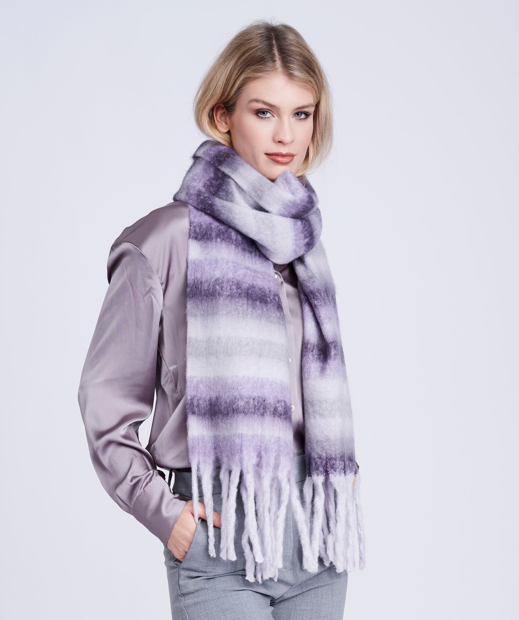 Light purple hot sale scarf