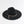 Black Paper Straw Fedora Hat with Embellished Band