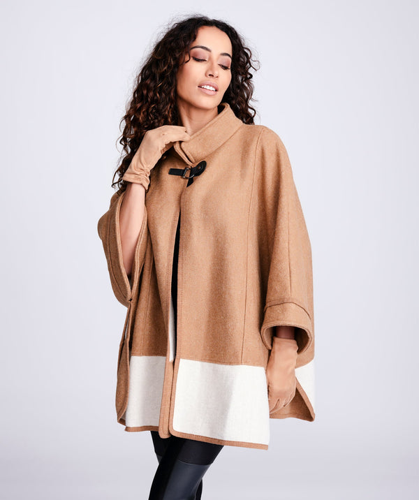 Camel Wrap with Sleeves