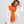 Orange Pashmina Style Scarf with Fringe Detail from Italy