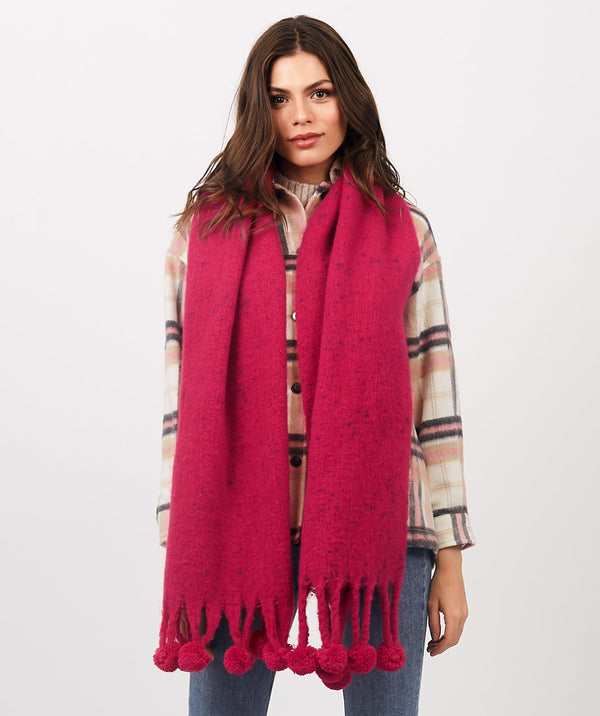 Boucle Blanket Scarf - Pink