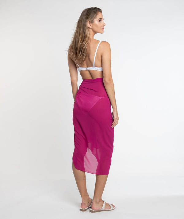 Violet Full Length Plain Sarong