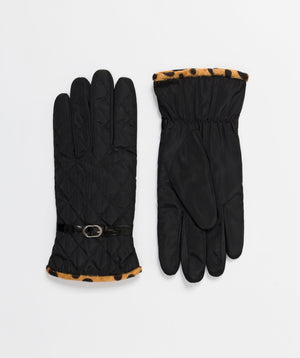 Women`s Quilted Gloves - Black - Accessories, Black, Glove, Tyra, Winter Accessories